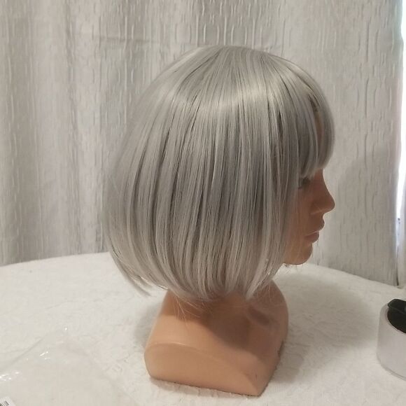REECHO 11" Short Bob Wig with bangs Synthetic Hair - Picture 8 of 8